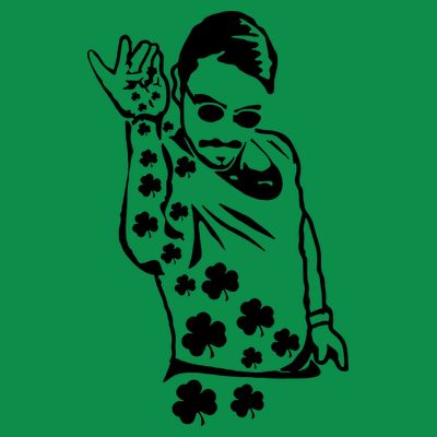 Salt Bay Guy Irish Clovers Funny Meme St. Patrick's Day T-Shirt
