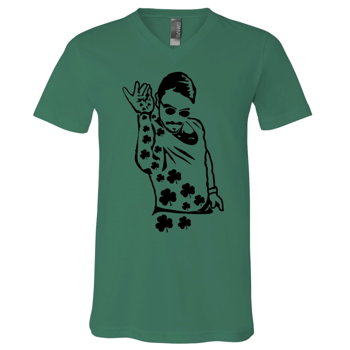Salt Bay Guy Irish Clovers Funny Meme St. Patrick's Day V-Neck T-Shirt