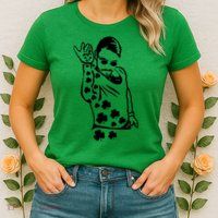 Salt Bay Guy Irish Clovers Funny Meme St. Patrick's Day Womens T-Shirt