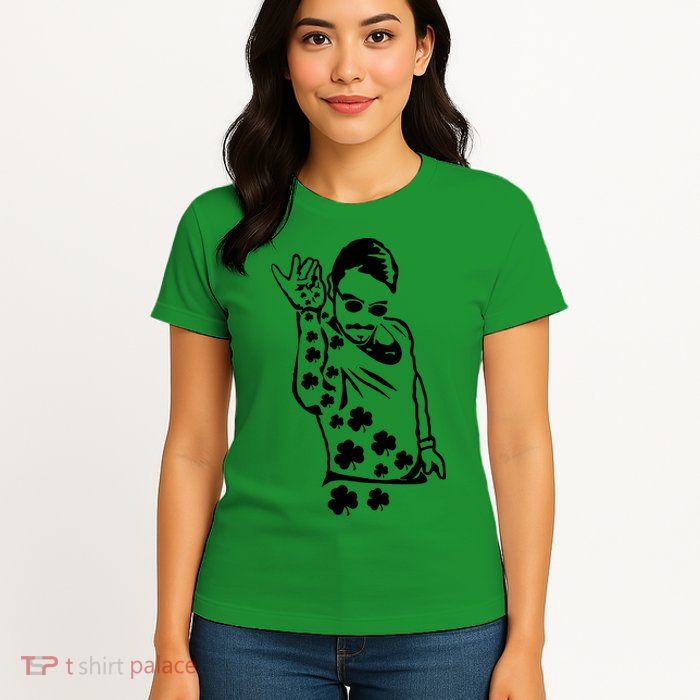 Salt Bay Guy Irish Clovers Funny Meme St. Patrick's Day Womens T-Shirt
