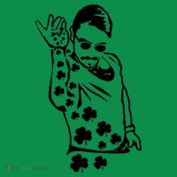 Salt Bay Guy Irish Clovers Funny Meme St. Patrick's Day Womens T-Shirt