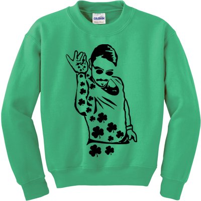 Salt Bay Guy Irish Clovers Funny Meme St. Patrick's Day Kids Sweatshirt
