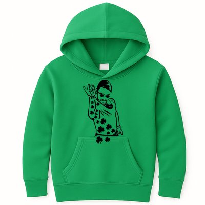 Salt Bay Guy Irish Clovers Funny Meme St. Patrick's Day Kids Hoodie