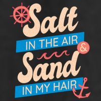 Salt In The Air And Sand In My Hair Adult Drive Performance Visor