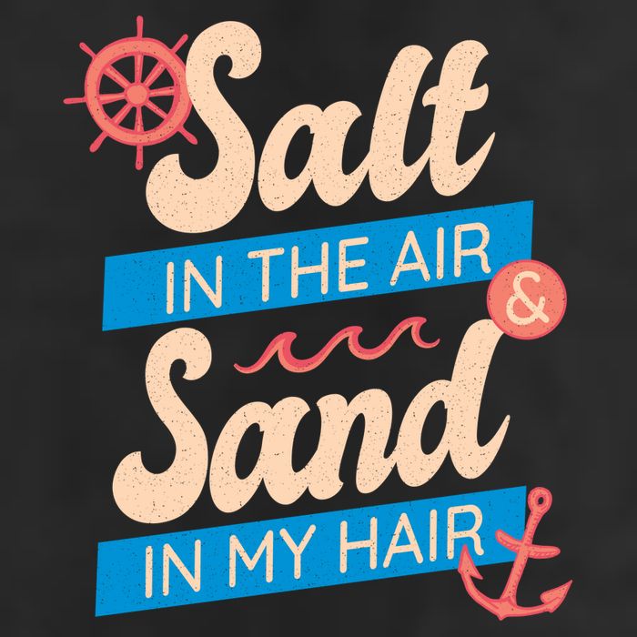 Salt In The Air And Sand In My Hair Adult Drive Performance Visor