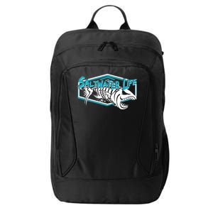 Saltwater Life Fish Skeleton Logo City Backpack