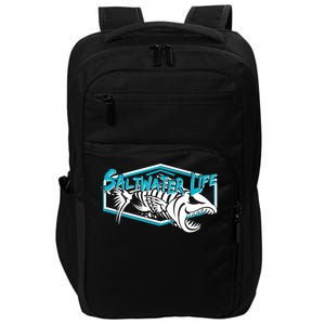 Saltwater Life Fish Skeleton Logo Impact Tech Backpack