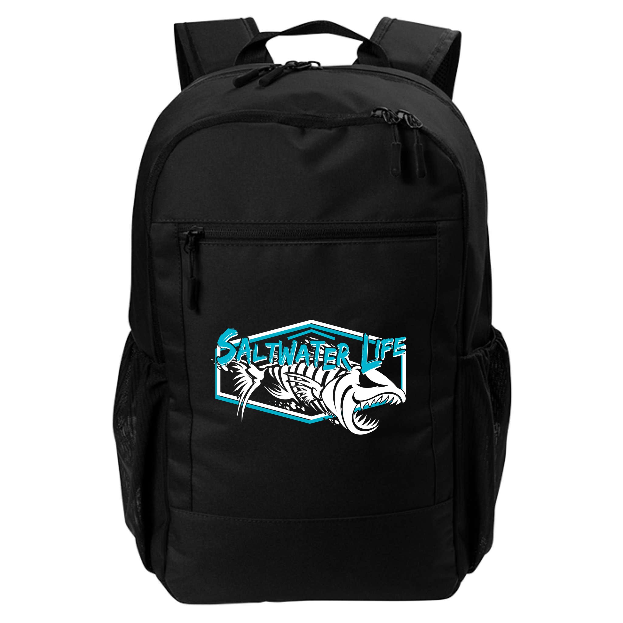 Saltwater Life Fish Skeleton Logo Backpack