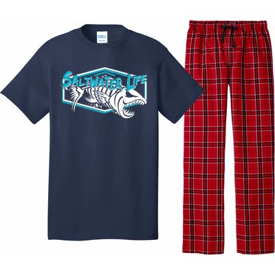 Saltwater Life Fish Skeleton Logo Pajama Set