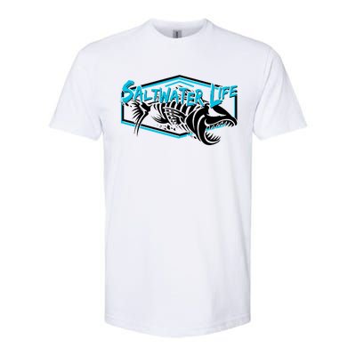 Saltwater Life Fish Skeleton Logo Softstyle® CVC T-Shirt