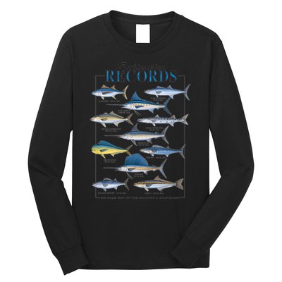 Saltwater Records Fish Of The Atlantic & Gulf Coast sailfish Long Sleeve Shirt