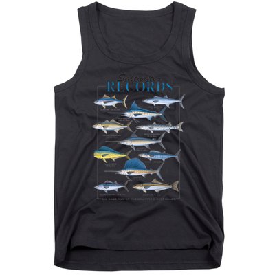 Saltwater Records Fish Of The Atlantic & Gulf Coast sailfish Tank Top