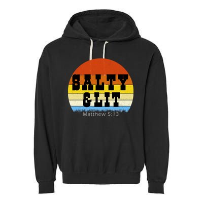 SALTY AND LIT  Garment-Dyed Fleece Hoodie