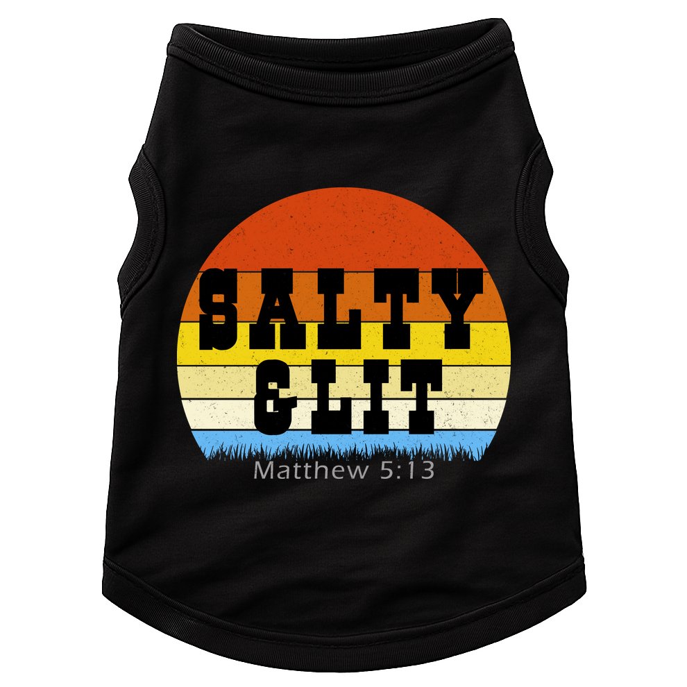 SALTY AND LIT  Doggie Tank
