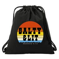 SALTY AND LIT  Drawstring Bag