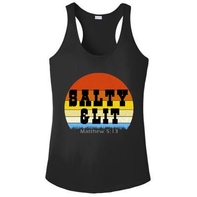 SALTY AND LIT  Ladies PosiCharge Competitor Racerback Tank