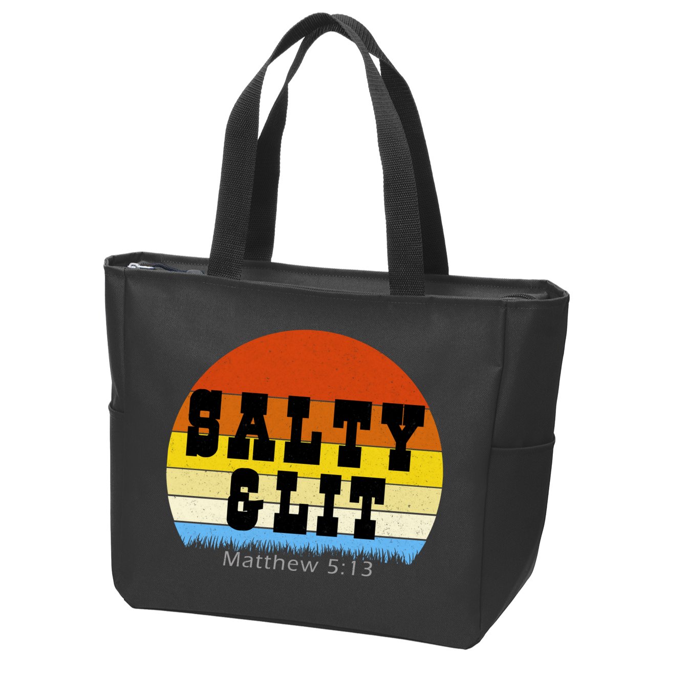 SALTY AND LIT  Zip Tote Bag