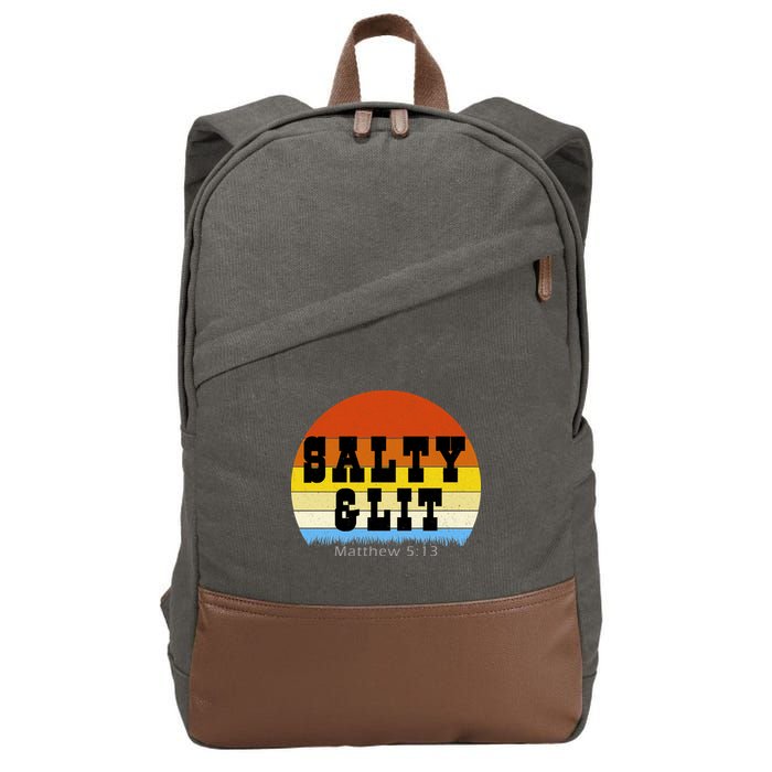 SALTY AND LIT  Cotton Canvas Backpack