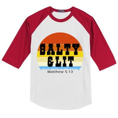 SALTY AND LIT  Kids Colorblock Raglan Jersey