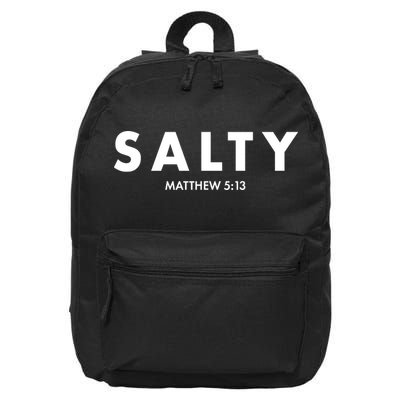 Salty Matttew 5:13 16 in Basic Backpack