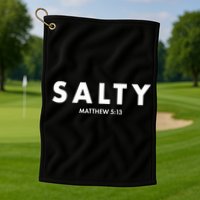 Salty Matttew 5:13 Golf Towel
