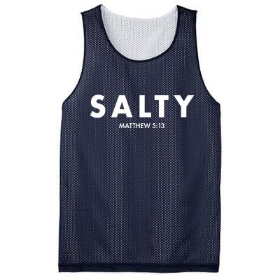 Salty Matttew 5:13 Mesh Reversible Basketball Jersey Tank