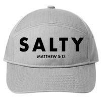 Salty Matttew 5:13 7-Panel Snapback Hat