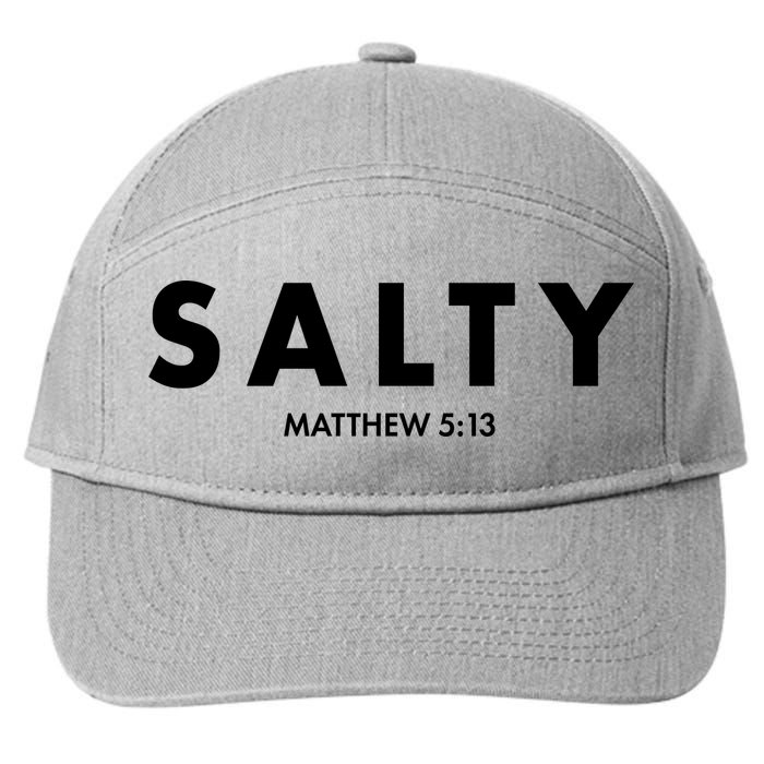 Salty Matttew 5:13 7-Panel Snapback Hat
