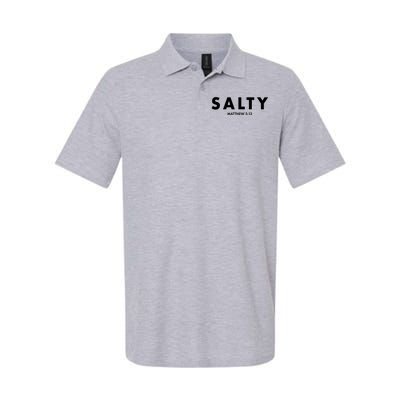 Salty Matttew 5:13 Softstyle Adult Sport Polo