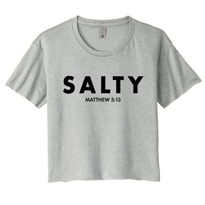 Salty Matttew 5:13 Crop Top