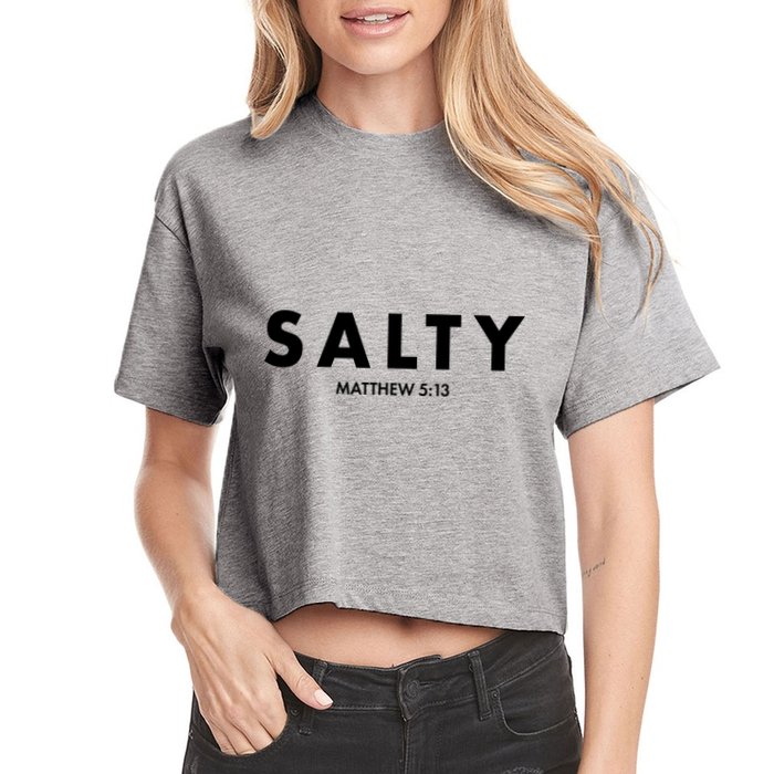 Salty Matttew 5:13 Crop Top