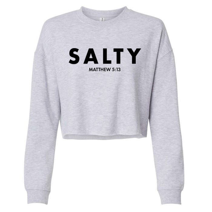 Salty Matttew 5:13 Cropped Pullover Crew