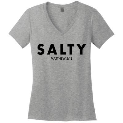 Salty Matttew 5:13 Women's V-Neck T-Shirt