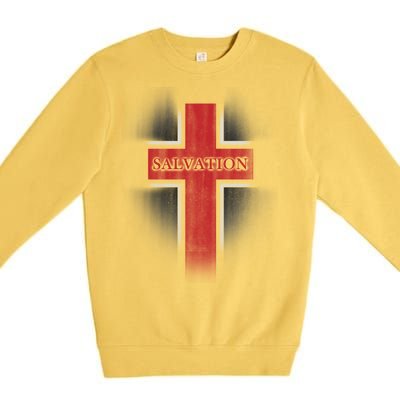 Salvation Christian Cross Premium Crewneck Sweatshirt