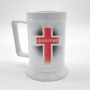 Salvation Christian Cross Beer Stein