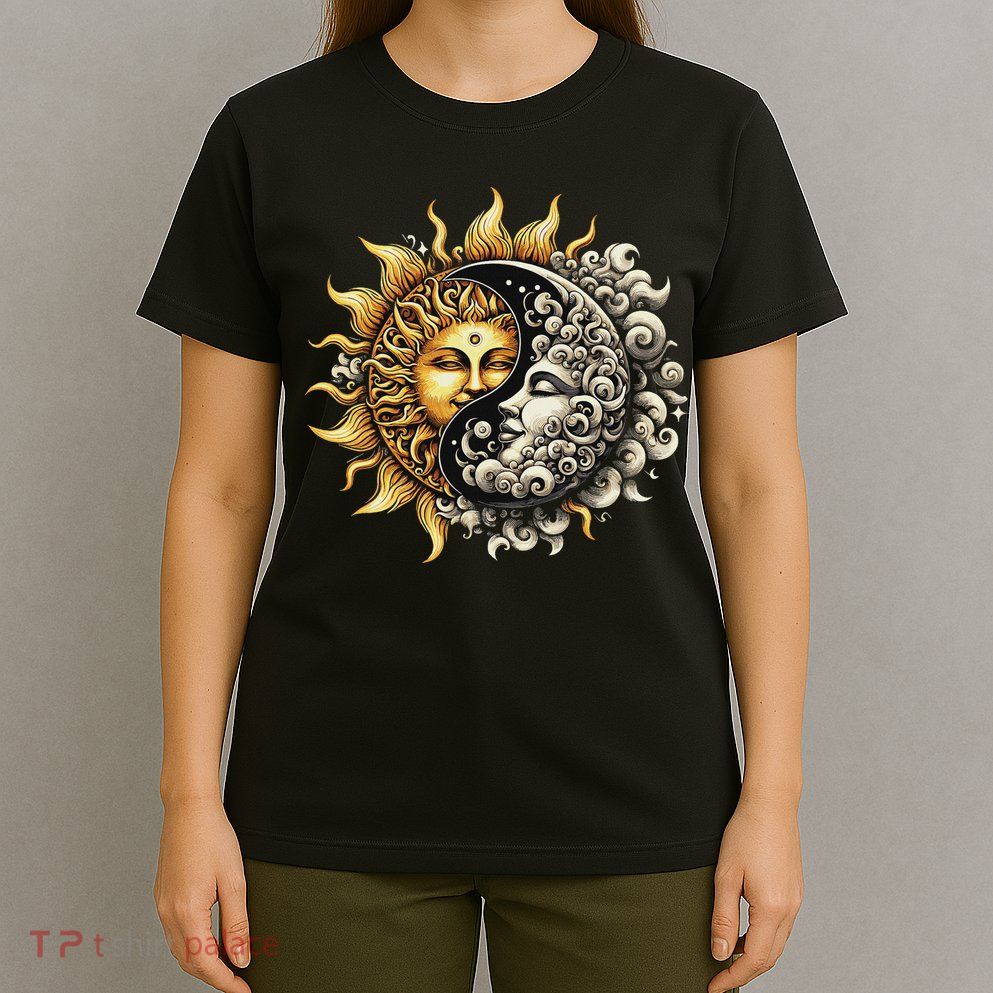 Sun And Moon Yin Yang T-Shirt