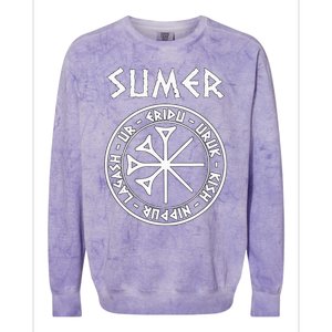 Sumer Ancient Mesopotamia Sumerian Cities Colorblast Crewneck Sweatshirt