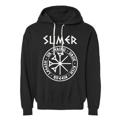 Sumer Ancient Mesopotamia Sumerian Cities Garment-Dyed Fleece Hoodie