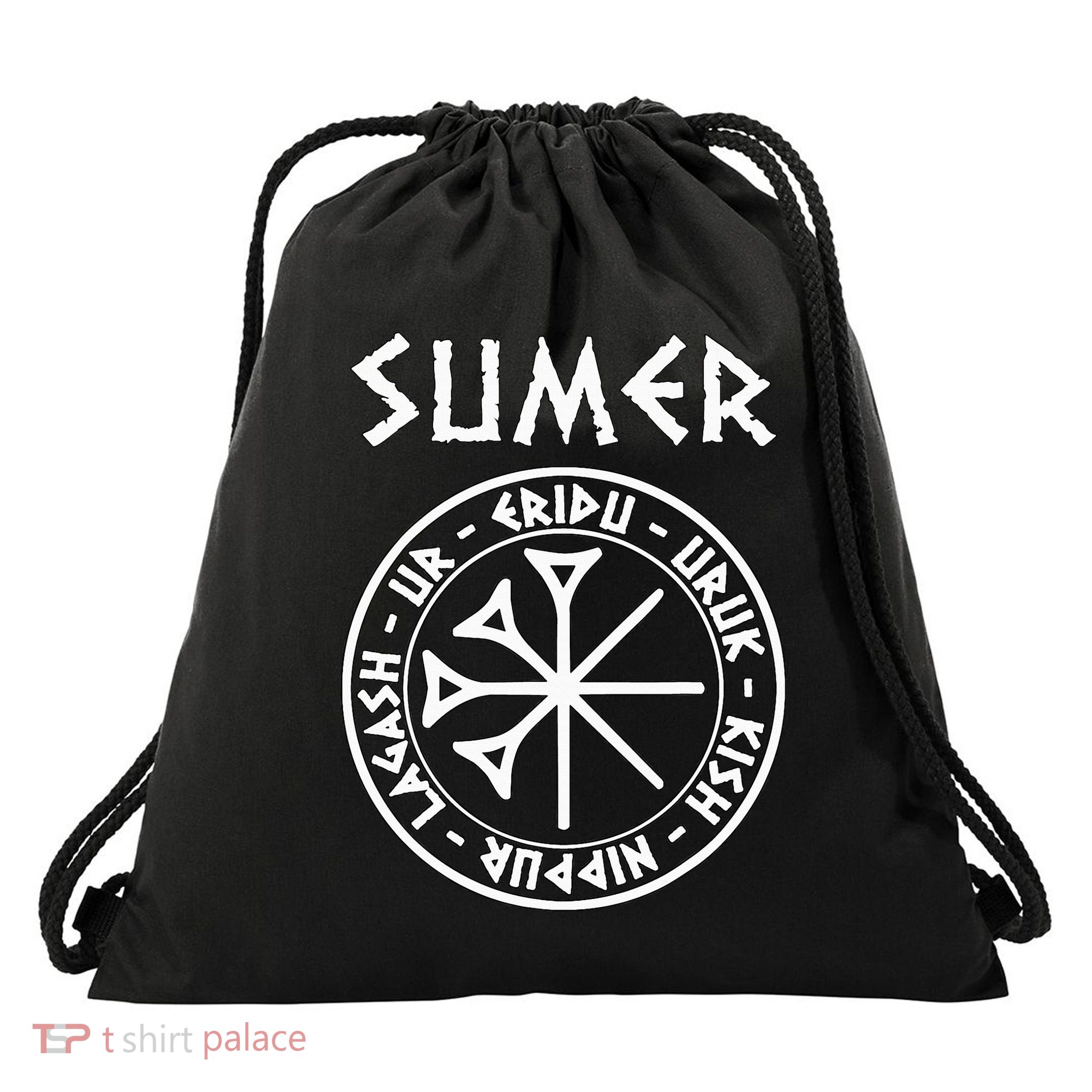 Sumer Ancient Mesopotamia Sumerian Cities Drawstring Bag