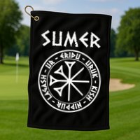Sumer Ancient Mesopotamia Sumerian Cities Golf Towel