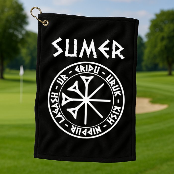 Sumer Ancient Mesopotamia Sumerian Cities Golf Towel