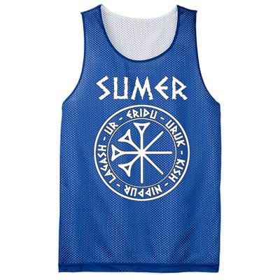 Sumer Ancient Mesopotamia Sumerian Cities Mesh Reversible Basketball Jersey Tank