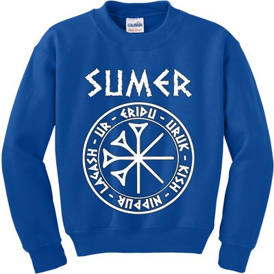 Sumer Ancient Mesopotamia Sumerian Cities Kids Sweatshirt
