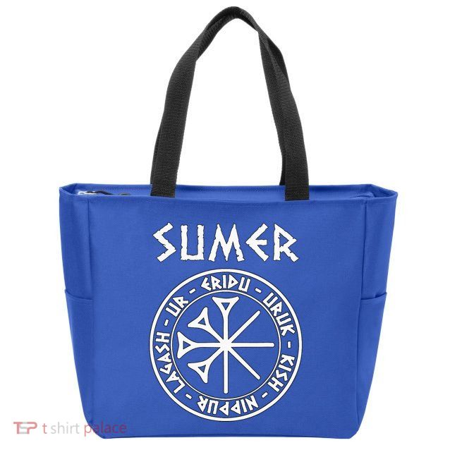 Sumer Ancient Mesopotamia Sumerian Cities Zip Tote Bag