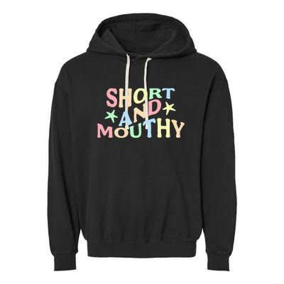 Short And Mouthy Garment-Dyed Fleece Hoodie