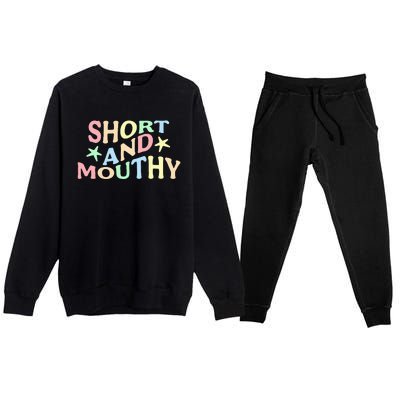 Short And Mouthy Premium Crewneck Sweatsuit Set