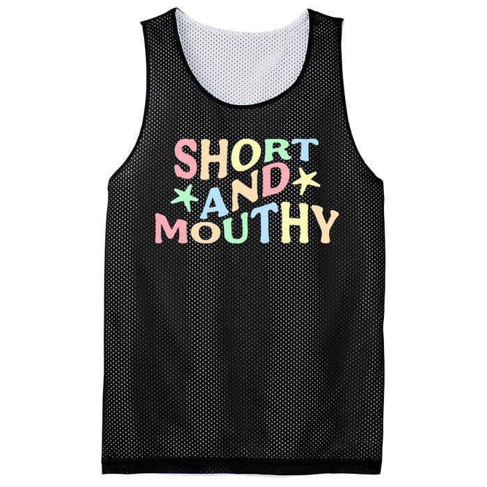 Short And Mouthy Mesh Reversible Basketball Jersey Tank