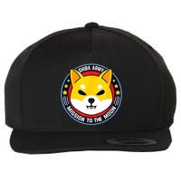 Shiba Army Mission To The Moon Wool Snapback Cap