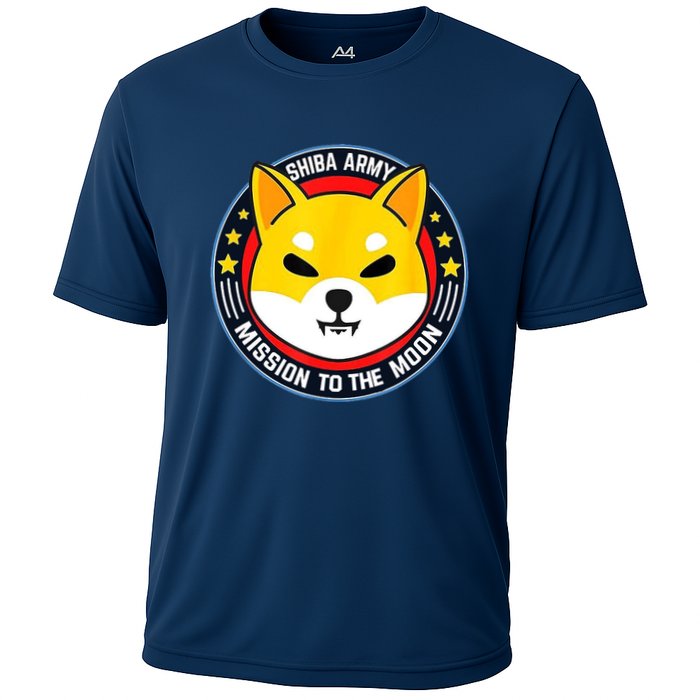 Shiba Army Mission To The Moon Performance Shirt