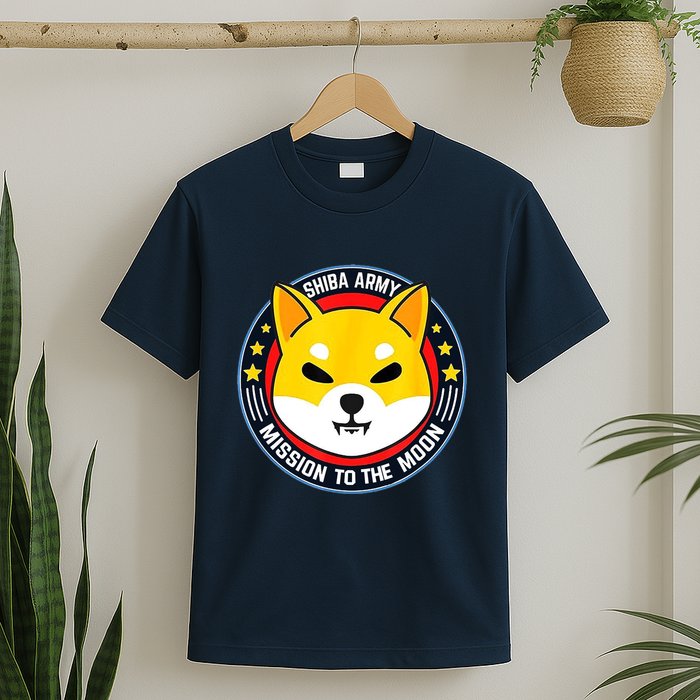 Shiba Army Mission To The Moon T-Shirt